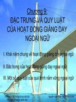 ĐẶC TRƯNG VÀ QUY LUẬT CỦA HOẠT ĐỘNG GIẢNG DẠY NGOẠI NGỮ pdf