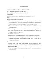 Revised Syllabus for Master of Business Administration (M.B.A) potx