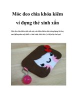 Móc đeo chìa khóa kiêm ví đựng thẻ xinh xắn pot