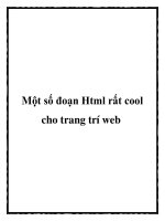 Một số đoạn Html rất cool cho trang trí web pptx