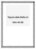 Nguyên nhân khiến trẻ khóc dữ dội potx