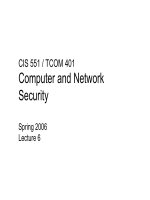 CIS 551 / TCOM 401 Computer and Network Security pptx