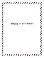 Sốt giúp trẻ mau khỏi ốm pdf