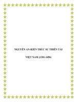 NGUYỄN AN-KIẾN TRÚC SƯ THIÊN TÀI VIỆT NAM (1381-1456) pot