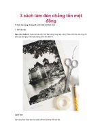 3 cách làm đèn chẳng tốn một đồng pot