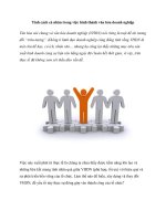 Tính cách cá nhân trong việc hình thành văn hóa doanh nghiệp pptx