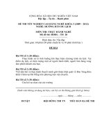 đề thi tốt nghiệp cao đẳng nghề hướng dẫn du lịch môn thi thực hành nghề mã đề thi hddl - th (27)