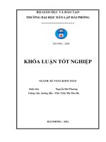 Hoàn thiện tổ chức kế toán doanh thu, chi phí và xác định kết quả kinh doanh tại Công ty TNHH Thương mại Dịch vụ tổng hợp Thanh Tùng