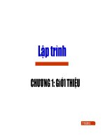 Chapter1 giới thiệu c++