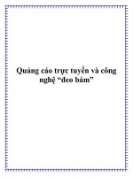 Quảng cáo trực tuyến và công nghệ “đeo bám” pot