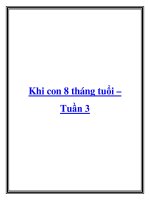 Khi con 8 tháng tuổi – Tuần 3 pot