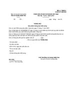 MẪU THÔNG BÁO Sản phẩm không đạt chất lượng pptx