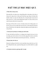 8 KỸ THUẬT HỌC HIỆU QUẢ ppt