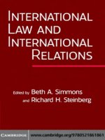 International Law and International Relations docx