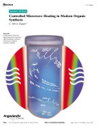 Controlled Microwave Heating in Modern Organic Synthesis pot