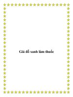 Giá đỗ xanh làm thuốc pptx