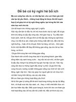 Để bé có kỳ nghỉ hè bổ ích docx