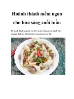 Hoành thánh mềm ngon cho bữa sáng cuối tuần ppt