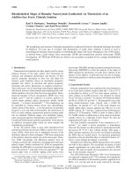 rhombohedral shape of hematite nanocrystals synthesized via thermolysis