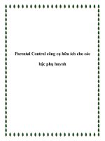 Parental Control công cụ hữu ích cho các bậc phụ huynh pot