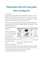 Những phát triển mới trong phần mềm Tự động hóa pdf