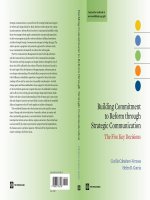 accountability through public opinion building commitment to reform through strategic communication