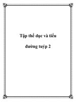 Tập thể dục và tiểu đường tuýp 2 potx