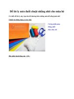 Đế lót ly mèo đuổi chuột nhắng nhít cho mùa hè ppt