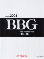 TOYOTA HILUX 2004 BODY BUILDER GUIDE XE TOYOTA HILUX đời 2008