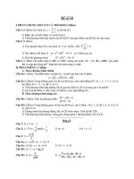 Đề ôn thi tốt nghiệp trung học phổ thông môn toán - Đề 10 potx