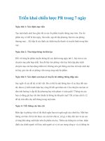 Triển khai chiến lược PR trong 7 ngày ppt