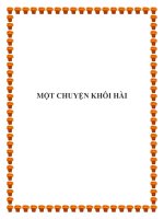 MỘT CHUYỆN KHÔI HÀI. docx