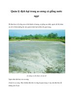Quản lý địch hại trong ao ương cá giống nước ngọt potx