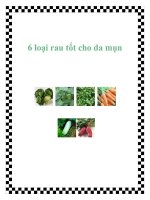 6 loại rau tốt cho da mụn pdf