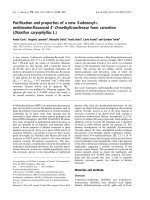 Báo cáo khoa học: Puriﬁcation and properties of a new S-adenosyl-Lmethionine:ﬂavonoid 4¢-O-methyltransferase from carnation (Dianthus caryophyllus L.) pot