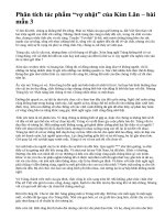 Phân tích tác phẩm “vợ nhặt” của Kim Lân – bài mẫu 3