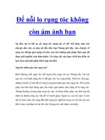 Để nỗi lo rụng tóc không còn ám ảnh bạn pdf