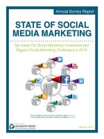 Top Areas For Social Marketing Investment and Biggest Social Marketing Challenges in 2012 docx