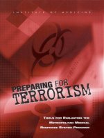 Preparing for Terrorism Tools for Evaluating the Metropolitan Medical Response System Program pdf