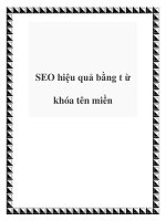 SEO hiệu quả bằng t ừ khóa tên miền docx