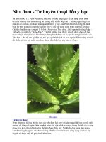 Nha đam - Từ huyền thoại đến y học pdf