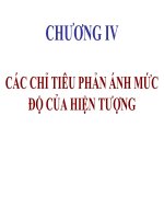CÁC CHỈ TIÊU PHẢN ÁNH MỨC ĐỘ CỦA HIỆN TƯỢNG pptx
