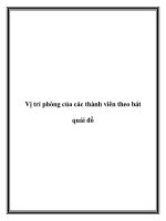 Vị trí phòng của các thành viên theo bát quái đồ pptx
