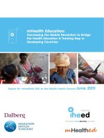 Health Education: Harnessing the Mobile Revolution to Bridge the Health Education & Training Gap in Developing Countries pot
