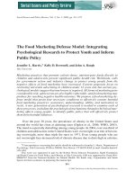 The Food Marketing Defense Model: Integrating Psychological Research to Protect Youth and Inform Public Policy doc