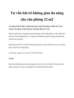 Tư vấn bài trí không gian đa năng cho căn phòng 12 m2 pptx