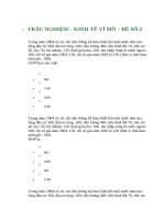 TRẮC NGHIỆM – KINH TẾ VĨ MÔ – ĐỀ SỐ 2 pptx