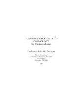 General relativity and cosmology for undergraduates   j  norbury