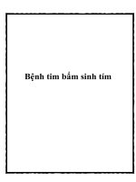 Bệnh tim bẩm sinh tím pptx