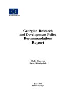 Georgian Research and Development Policy Recommendations Report ppt